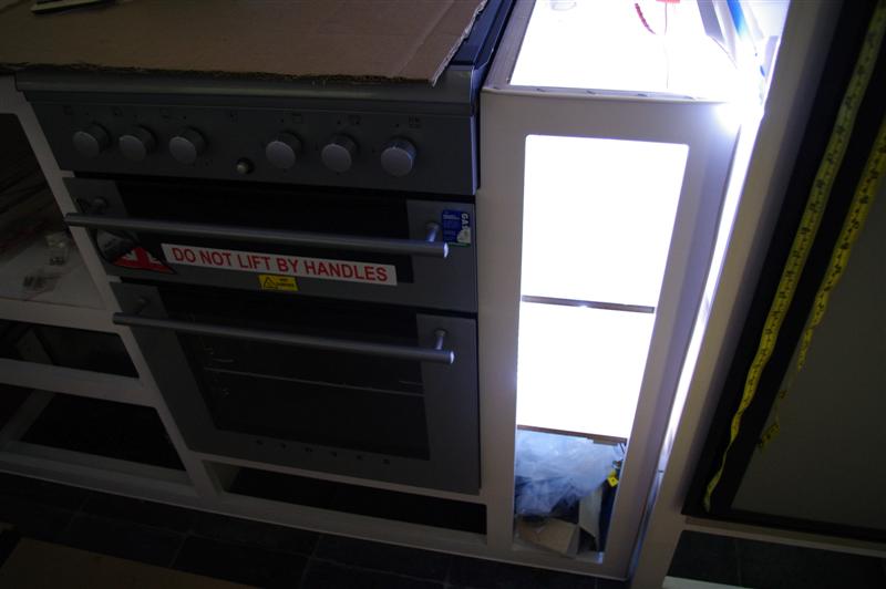 Testing LEDs in mini-pantry.JPG