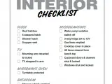 CM Interior Checklist