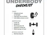 CM Underbody Checklist